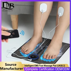 Intelligent EMS Foot Massage Pad with Remote Control Pulse Physiotherapy Micro-current