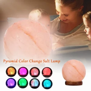 Massage Relieve Tired Feet Socks Acupressure Foot Massager USB Salt Lamp Colorful Color Change - Release Negative Ions for Home Office Yoga Gift